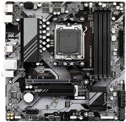 Gigabyte A620M GAMING X Mainboard AMD AM5 Micro-ATX DDR5 in Schwarz und Grau - Bild 2