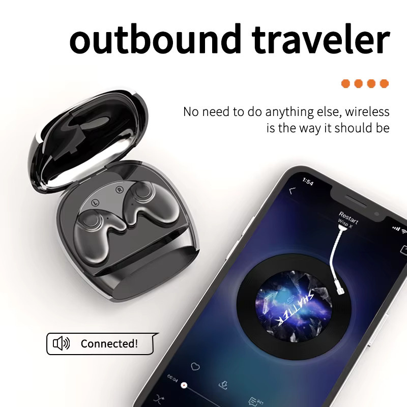 VIKEFON Bluetooth 5.3 Mini-Headset mit Geräuschunterdrückung und wasserdichter Technologie in Schwarz oder Weiß - Bild 5