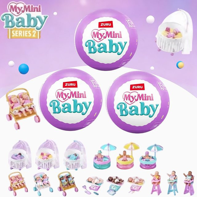 ZURU Meine Mini-Baby-Serie, Silikon-Puppen, 5er Set - Bild 1