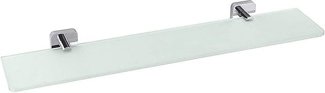 Brillantbad BASI Glasablage für Bad und WC, Messing und Chrom poliert, transparent, B/T/H: 60,0 x 5,0 x 13,2 cm - Bild 1