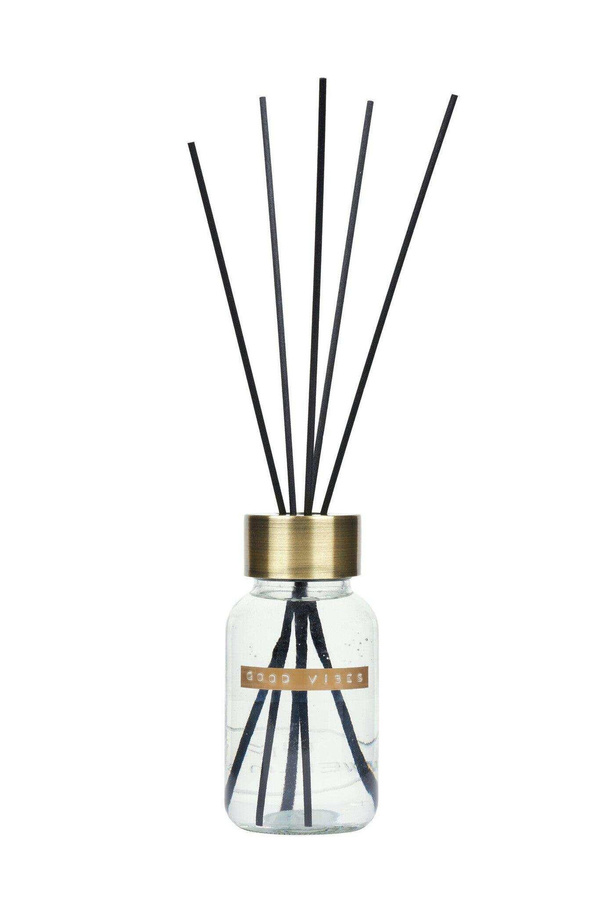 Wellmark Sunny Haze Reed Diffuser Duftstäbchen in Gold mit Messing und Glas, 200ml - Bild 1