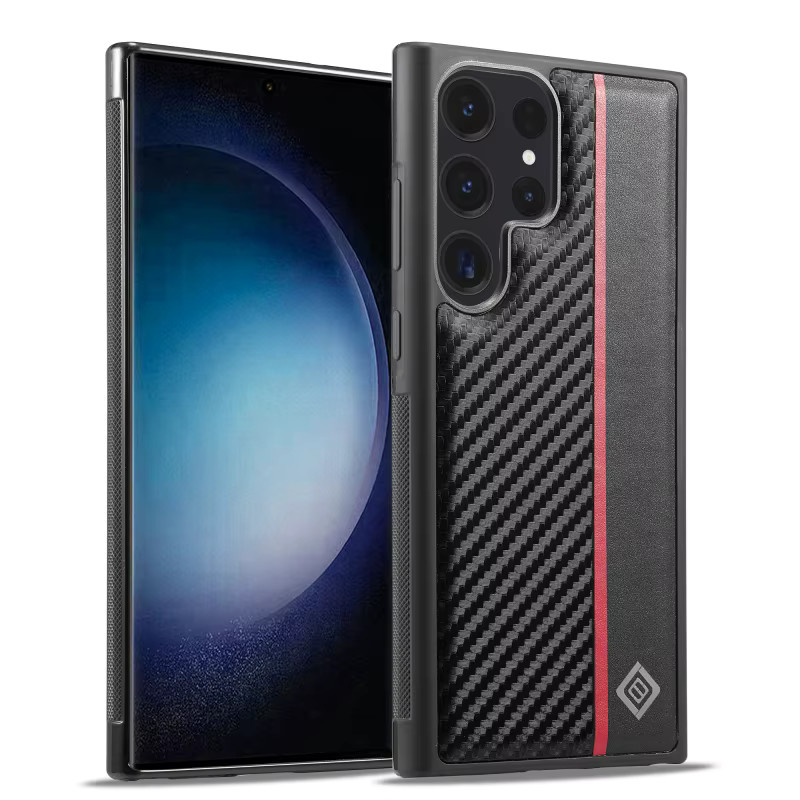 Stoßfeste Samsung Handyhülle aus luxuriösem PU-Leder in Schwarz für Galaxy S26 Ultra S25 FE S24 S23 S22 S21 Plus A15 A35 A55 - Bild 2