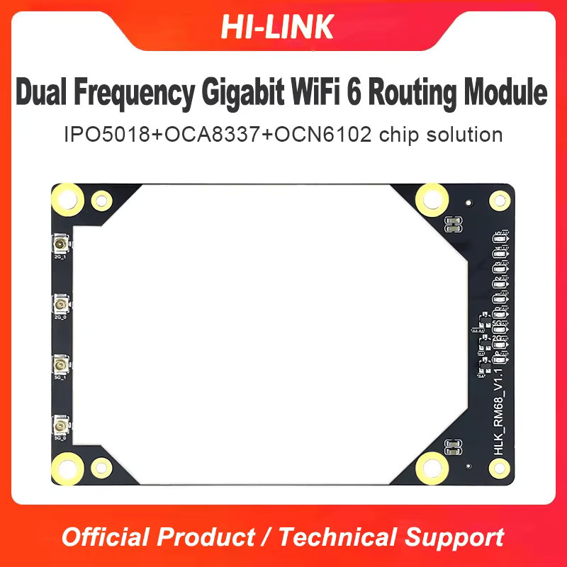 Hi-Link WiFi 6 AX3000 Dualband MIMO Router-Modul-Kit HLK-RM68 mit 2 GB DDR3 und Openwrt Unterstützung in Schwarz - Bild 2