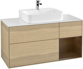 V&B Waschtischunterschrank Finion in Weiß, Breite: 120 cm, Tiefe: 50,1 cm, Höhe: 50,1 cm - Bild 1