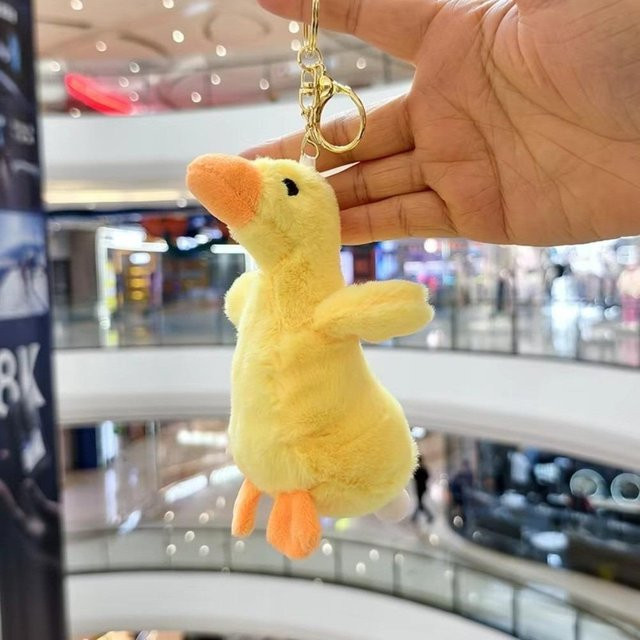 Yiran toy Blasende Ente, Plüschtier, Gelb und Weiß, Schlüsselanhänger - Bild 1