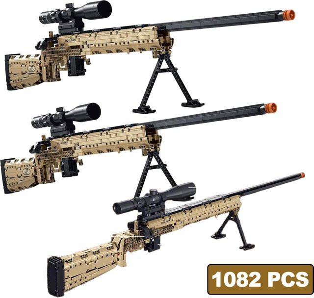 ZKZC MOC SWAT Militär-Scharfschützengewehr Sturmgewehr Baustein, ab 8 Jahren - Bild 1