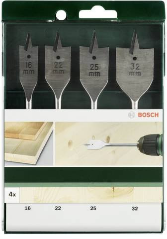 Bosch Holz-Fräsbohrer-Set 4-teilig in Silber mit Sechskantschaft, Durchmesser: 16 mm, 22 mm, 25 mm und 32 mm - Bild 1