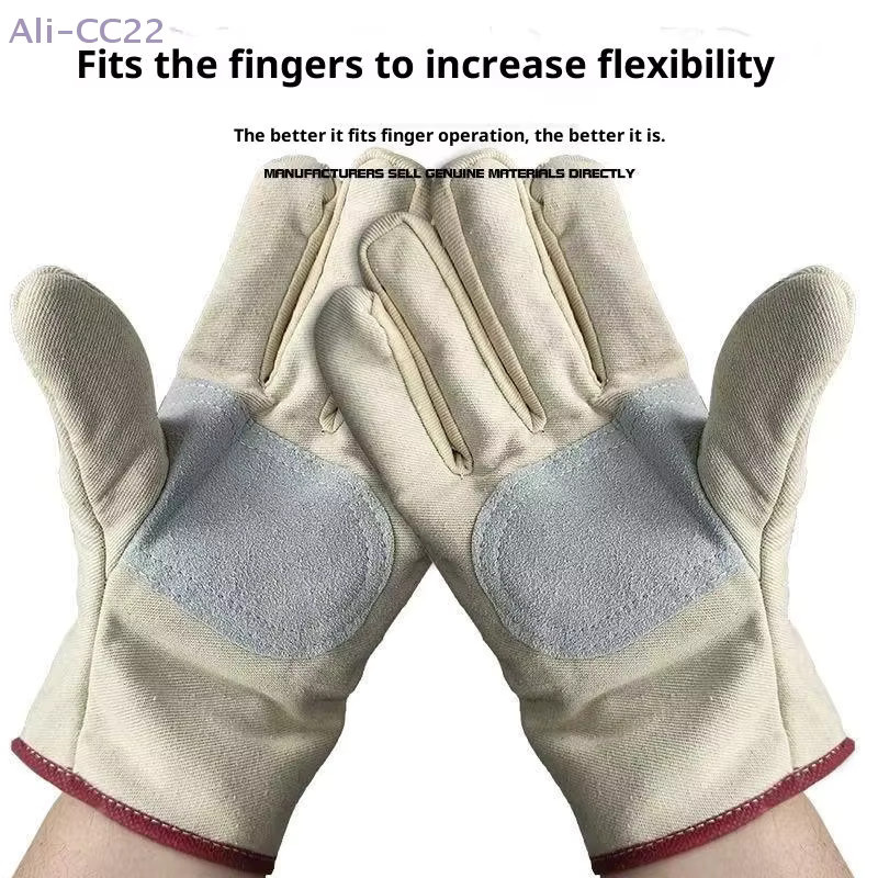 CC22 Arbeitsschutzhandschuhe aus doppelt verdickter Leinwand für Schweißer und Wartungsarbeiten - Bild 4