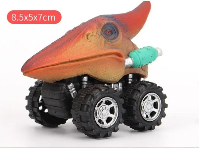 Fashnics Dinosaurier-Spielzeug, Pull Back Cars, Mini-Monstertruck, Set, ab 3 Jahren - Bild 1