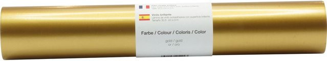 Selbstklebende Vinyl Folie in Gold mit glänzendem Finish - Bild 1