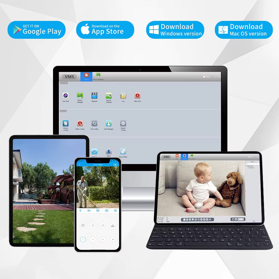 ASECAM 4K Sicherheit CCTV Kamera System Kit mit 8MP Gesichtserkennung, Audio, NVR, POE und AI für Outdoor Home Video Überwachung in Weiß - Bild 2