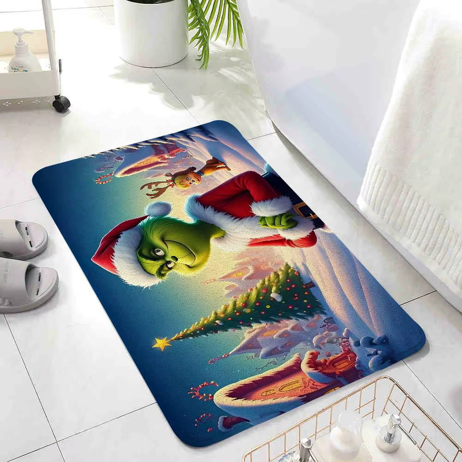 Beast Kingdom Grinch Fußmatte, rutschfester Teppich für Wohnzimmer und Eingangsbereich, Mehrfarbig, B: 60,0 cm, T: 40,0 cm - Bild 4