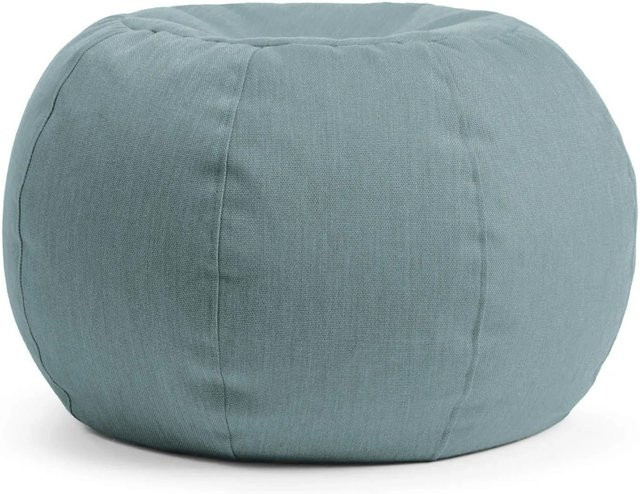 mokebo Outdoor Pouf Kugelsitzhocker für Garten und Balkon in Himmelblau, B/T/H: 60 x 45 x 60 cm - Bild 1