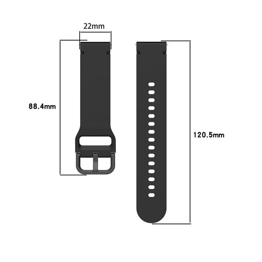 Xiaomi Uhrenarmband Silikon, 22 mm, Schwarz, Unisex - Bild 4