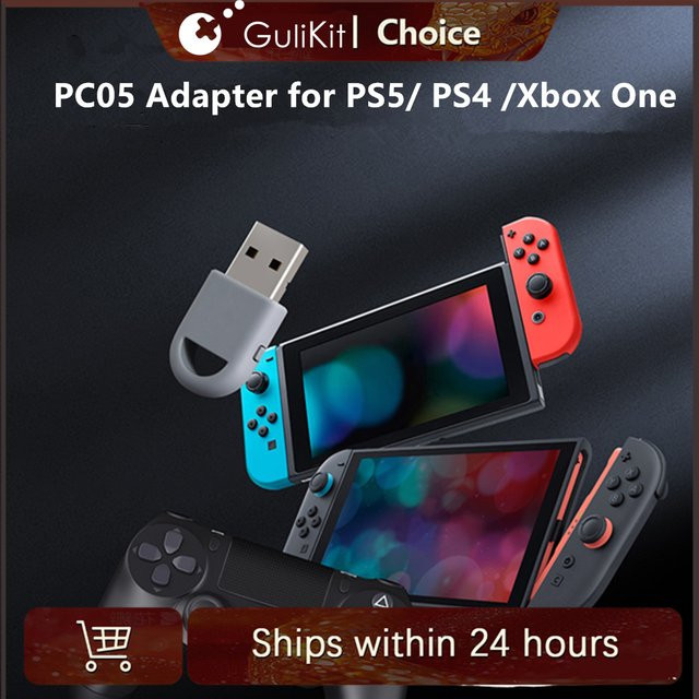 GuliKit Hyperlink 2 Dongle Adapter kompatibel mit PS5, PS4, Xbox One, Nintendo Switch, Windows und Android Controlleren - Bild 1