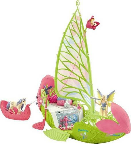 schleich bayala Seras magisches Blütenboot Einhorn Figur 42444 - Bild 1