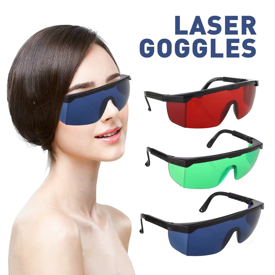 Laserschutzbrille für IPL E-Light und Gefrierpunkt-Haarentfernung, Wellenlängenbereich 200 nm-2000 nm, Farbe: Schwarz, getönt - Bild 3