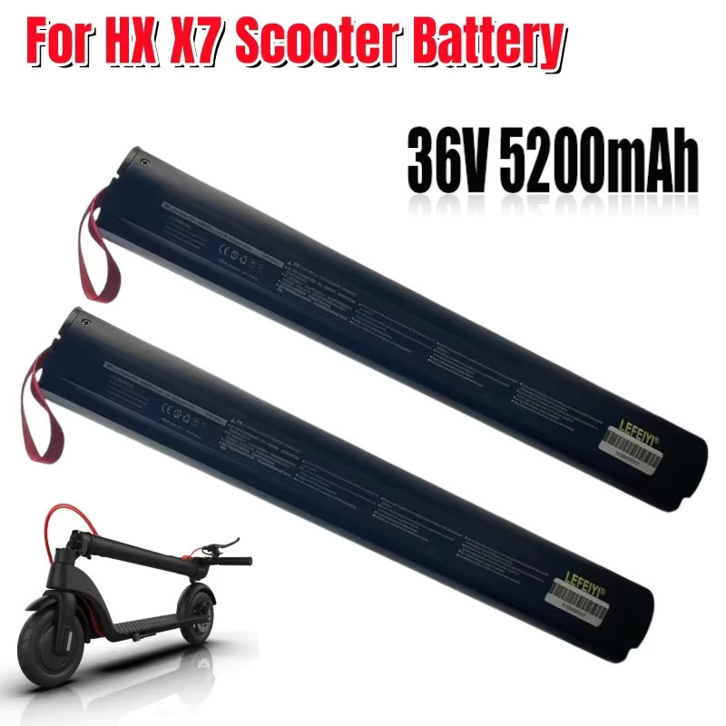 HX X7 Elektroroller Ersatzbatterie 36 V 5200 mAh 18650 10S2P in Schwarz - Bild 7