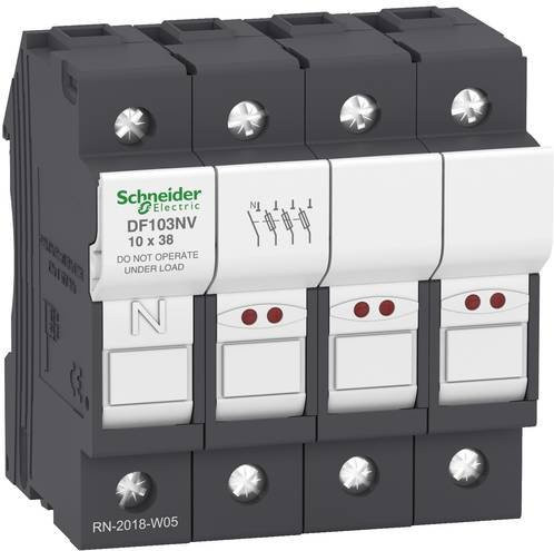 Schneider Electric DF103NV Sicherungshalter, 3 Stück, grau - Bild 1
