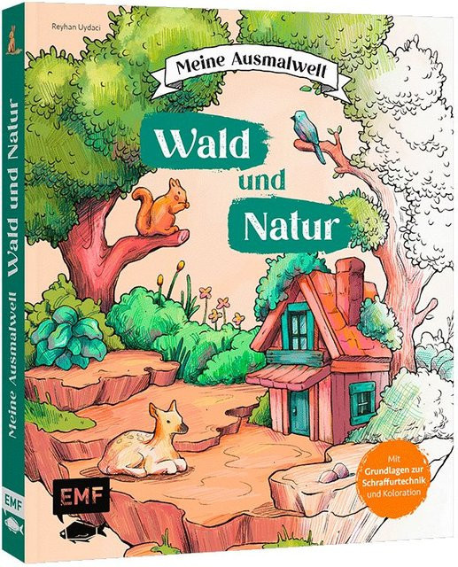 EMF Ausmalwelt Wald und Natur Buch - Bild 1