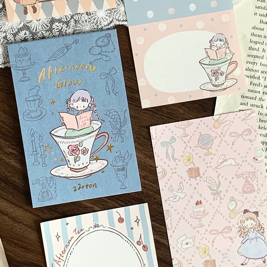Zzoton Studio Vintage An Elegant Afternoon Washi-Papierband in Multicolour für Scrapbooking und DIY-Projekte - Bild 4