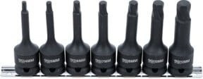 BGS Schraubenausdreher-Satz 7004 aus Chrom-Vanadium für defekte Innensechskanten 4-12 mm mit 1/2 Zoll Innenvierkant, 7-teilig - Bild 1
