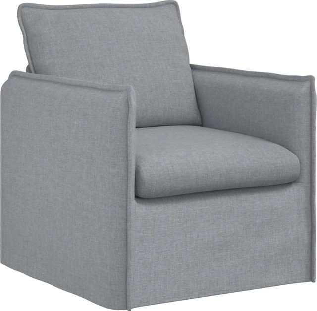 vidaXL Sofa Hellgrau mit Stoffbezug und Metallrahmen B/T/H: 195 x 82 x 85 cm - Bild 1