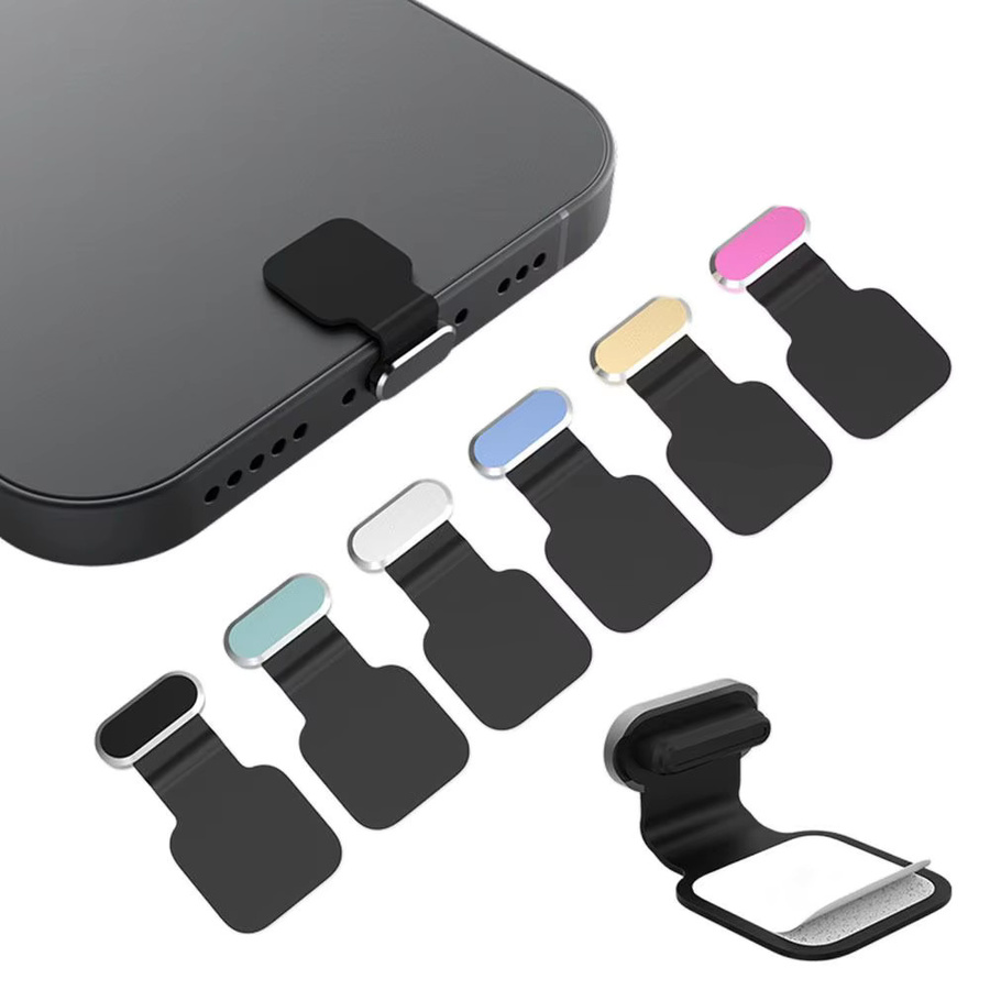 Universal Staubschutz-Stecker aus Silikon und Metall für dein Telefon in Blau oder Multicolour - Bild 2
