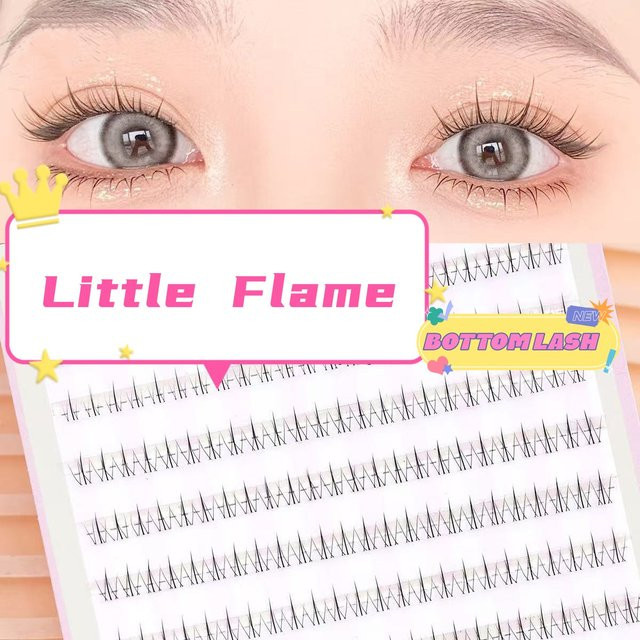 MIAOJIE Little Flame-1 Künstliche Unterwimpern, Segmentiert, Natürlich, Unisex - Bild 1