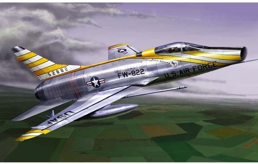Trumpeter F-100D Super Sabre, Fahrzeug, 1:72, Grau - Bild 1
