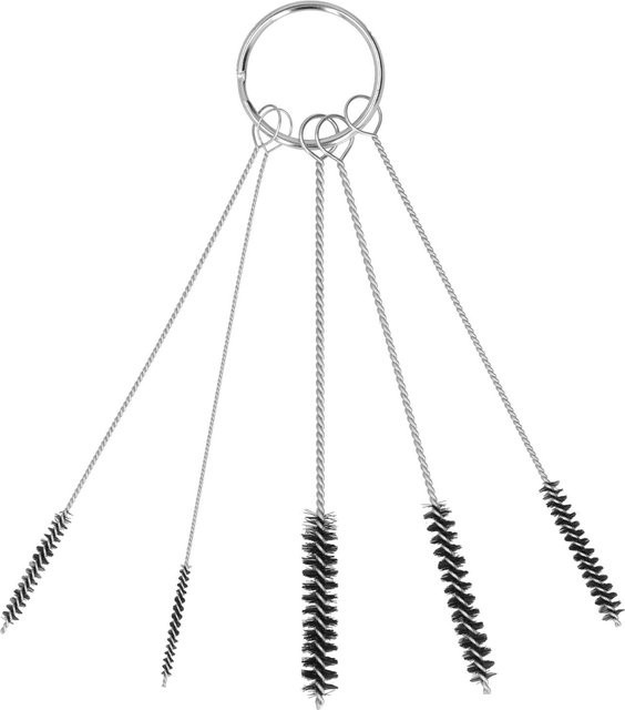 TOMTOP JMS Flaschenbürsten-Set aus Glas und Nylon in Schwarz zur Reinigung von Gläsern und Kaffeemaschinen - Bild 1