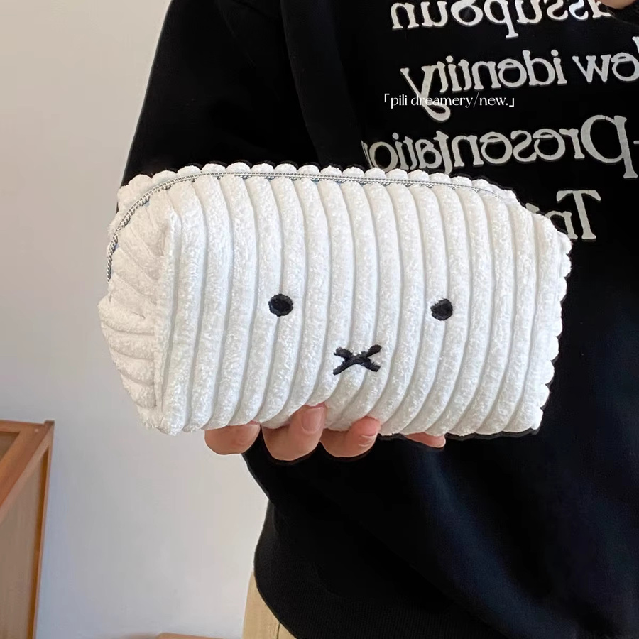 Miffy Kosmetiktasche und Schreibutensilien-Aufbewahrungstasche aus Textil in Weiß - Bild 3