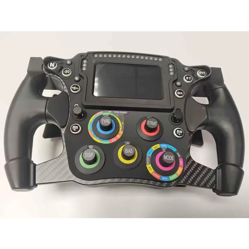 PC FORMULA Game Lenkrad-Rennspielsimulator mit HD-Touchscreen in Schwarz für Fanatec SIMAGIC MOZA - Bild 1