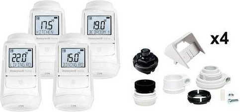 Honeywell Home EVO-TRV4 Evohome Heizkörperthermostat-Set in Weiß - Bild 1