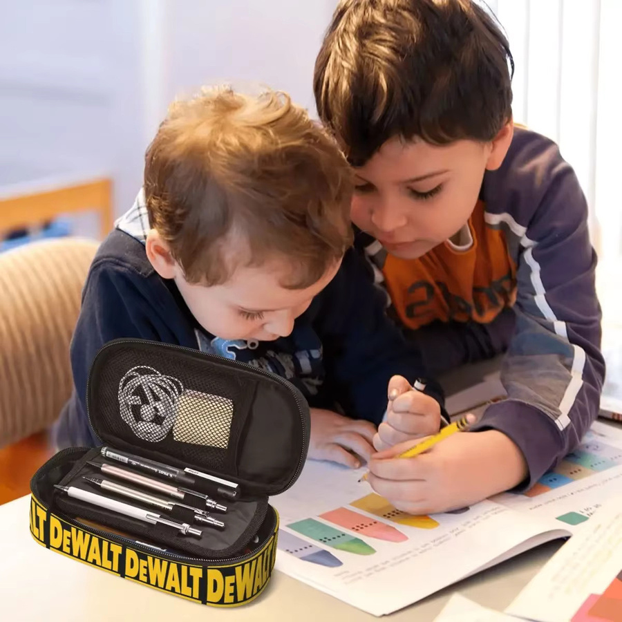 DEWALT Federmäppchen mit Reißverschluss für Schüler in Schwarz - Bild 5