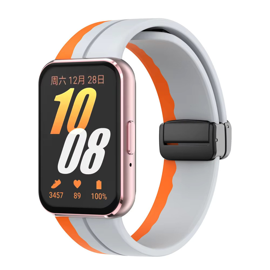 Uhrenarmband Silikon, Magnetische D-Faltschließe, Samsung Galaxy Fit3 - Bild 4
