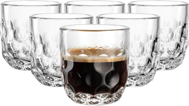 Leonardo Gocce Espressogläser Set, transparent, 6er Set, 60 ml pro Glas - Bild 1