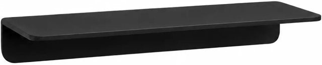 Radius Design Wandablage Schwarz Matt aus Metall, Breite: 50 cm - Bild 1