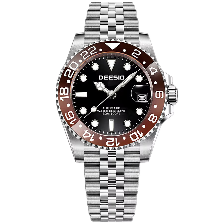 Deesio Armbanduhr, Automatik, Edelstahl, Schwarz, Herren - Bild 6