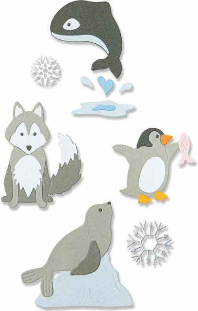 Sizzix Thinlits Die Set Arctic Animals von Jennifer Ogborn - Bild 1