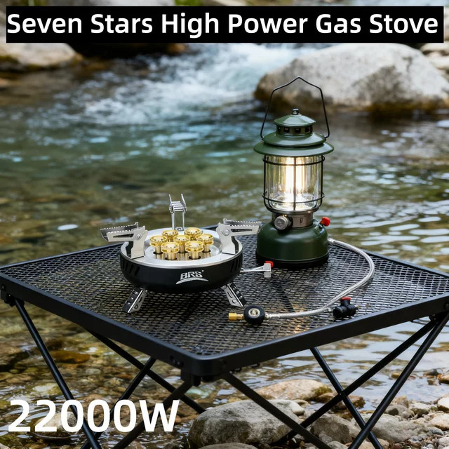 BRS-207-Core Camping-Gaskocher Hochleistungs-Tragbarer Touristenbrenner mit Elektronischer Zündung für Outdoor und Picknick - Bild 1