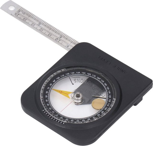 Magnetischer Winkelmesser von Koogeelife mit abnehmbarem Edelstahl-Lineal in Weiß - Bild 1