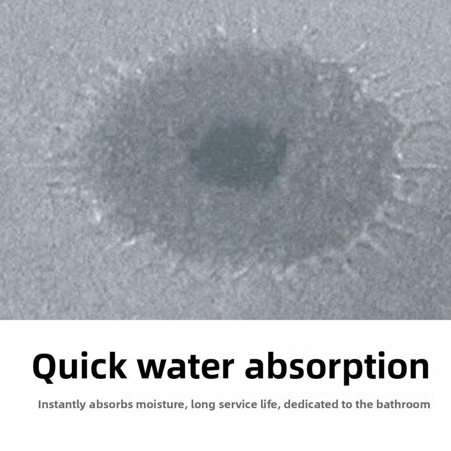 NiccePro Super saugfähige Bodenmatte rutschfest in Dunkelgrau B/T: 80 x 50 cm - Bild 2