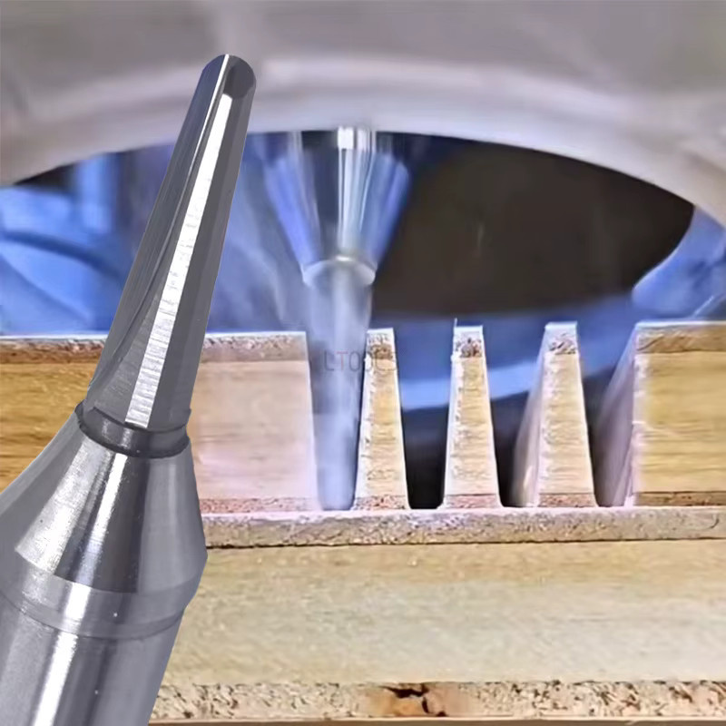 LTOOLS Konischer Kreisrillen-Schlitzfräser für Holzbearbeitung in Silber - Bild 3