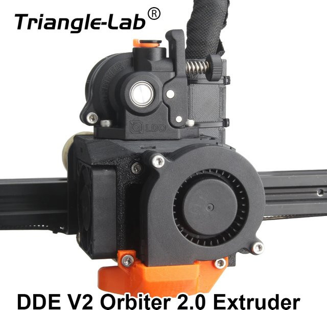 Trianglelab DDE V2 Orbiter 2.5 Direktantriebsextruder für V6 Hotend, Schwarz, kompatibel mit Creality3D Ender3, Ender5 und CR10 FDM 3D-Druckern - Bild 1