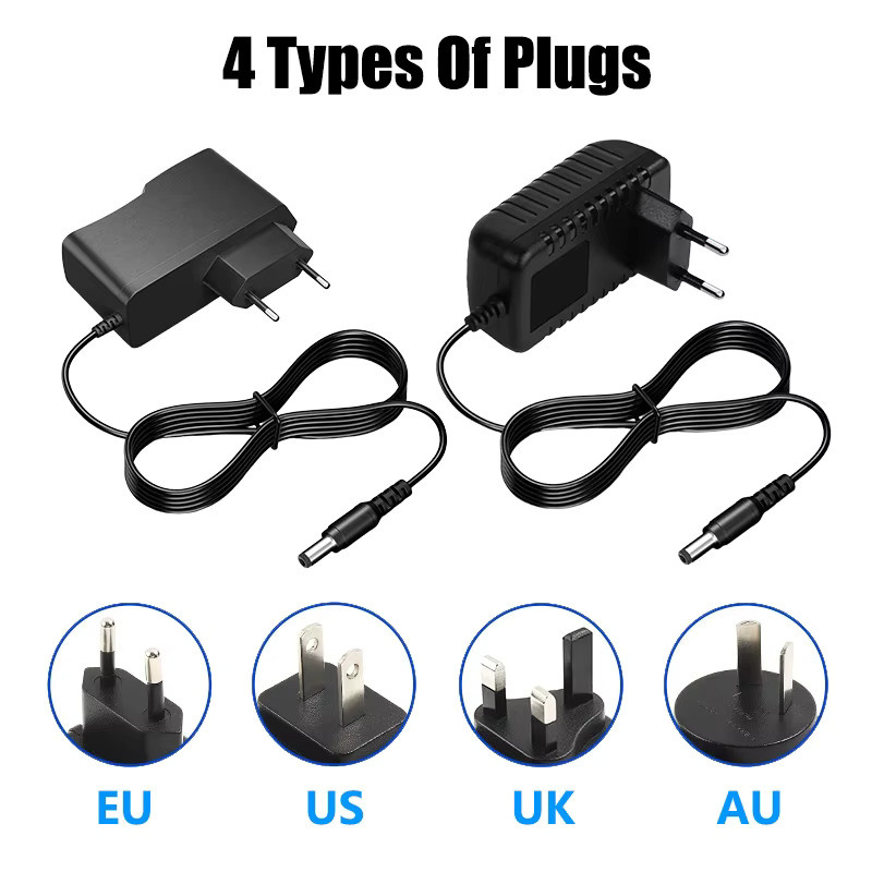 Netzteil AC zu DC Adapter für Beleuchtung und Router, Farbe: Schwarz - Bild 2