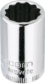 Facom Steckschlüssel 1/4 Zoll 12-Kant dünn in Silber - Bild 1