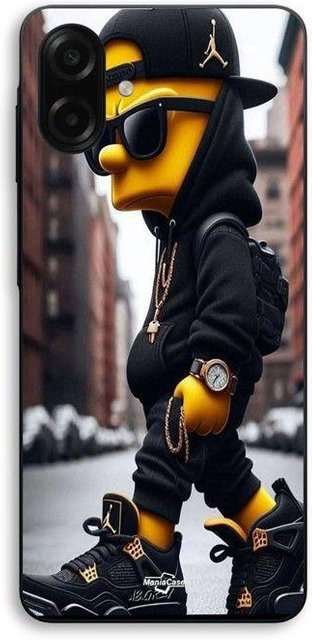 Maniacase Handyhülle für Samsung Galaxy A06 mit Simpson Bart Jordan Design in Schwarz - Bild 1