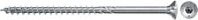 Fischer Power-Fast II Spanplattenschraube mit Senkkopf und Torx-Antrieb, verzinkt, Farbe: Silber/Blau, Durchmesser: 4,0 mm, Länge: 70 mm - Bild 1