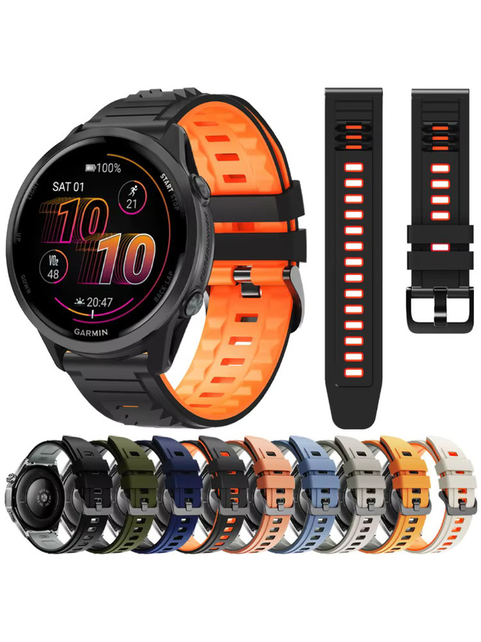 Smartwatch-Armband Silikon, 22 mm, Unisex - Bild 3